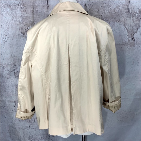 NWT Studio Works Coat Jacket Women’s XL Cream Lined Water Resistant Maternity - Picture 2 of 7